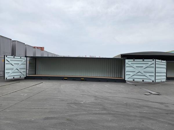 Customize 40ft high cube shipping container with open side & end doors 1