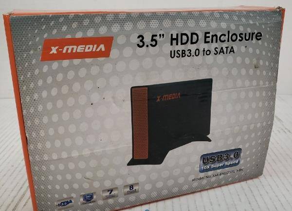 X-MEDIA| USB 3.0 3.5" SATA Hard Disk HDD External Encl 1