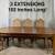 Extendable Dining Table with 6 Caned Back Chairs USA MADE! 4 thumbnail