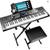 Keyboard Piano Stand + Piano Bench + Headphones - RockJam 611 2 thumbnail
