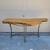 Walnut live edge console table with iron base 1 thumbnail