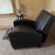 Black leather recliner chair 3 thumbnail