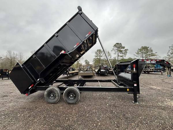 2026 Trailmaxx Dump Trailer 83X16X4 Telescopic Gooseneck Dump Trailer 1