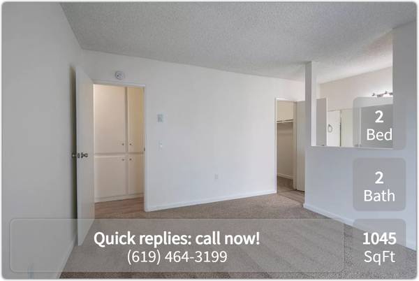 $2,495 / 2br - 1045ft2 - ¡Calidad y comodidad a un precio que te encantará! Haz una visita hoy mismo! (La Mesa)63878361890817122