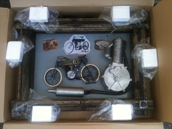 Harley Davidson style motorcycle art 1