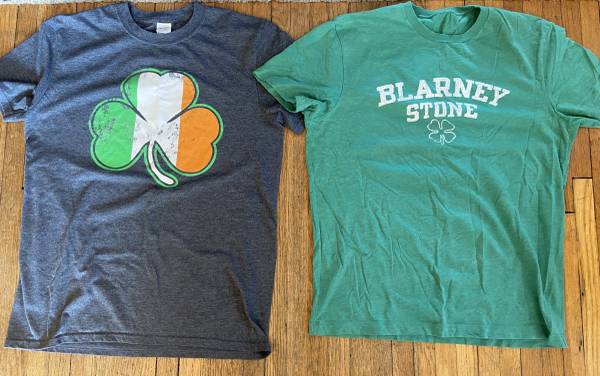 Irish Graphic Print T-shirts Medium 2 for $20 1