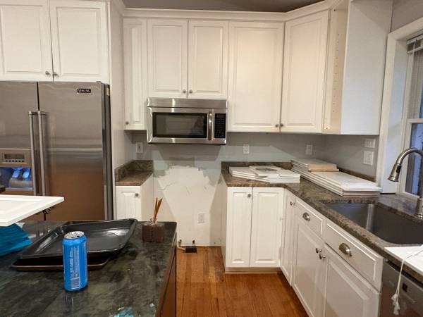 full set of solid wood kitchen cabinets 1