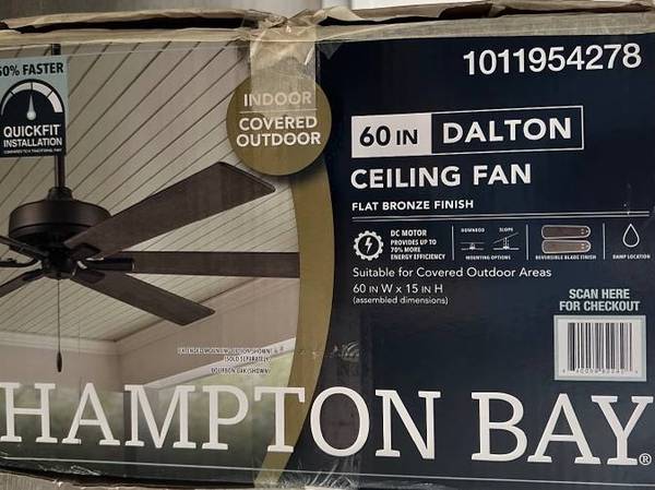 Hampton Bay 60in Dalton Ceiling Fan 1