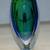 1960s Murano Sommerso Flavio Poli Faceted Green Blue Vase 1 thumbnail