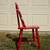 Bentwood Red Childs Small Wooden Chair, Childrens Farmhouse Wood Chair 9 thumbnail