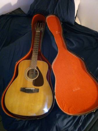 Vintage YAMAHA FG-260 12 String Acoustic Guitar + Original Case TAIWAN 1