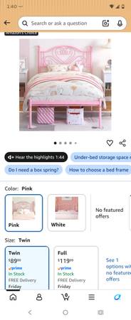 Twin bedframe 1