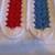 Red, White, & Blue Striped Afghan Blanket, Double Bed, Washable 3 thumbnail