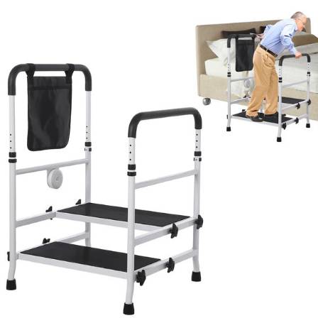 2 STEP STOOL for elderly, bed rails 1