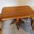 Small solid oak dinner table and 4 chairs. 3 thumbnail