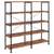 Analiese 4-Shelf Open Bookcase Display Shelf Nutmeg Double Wide NEW 2 thumbnail