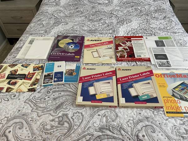 Printer supplies Avery Labels Photo Paper Canon 1