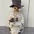 Vintage Kirkland's Poly Resin 34" Snowman Bird Feeder / Garden Decor 1 thumbnail