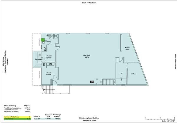 2,500 SF Upstairs Studio for Martial Art / Fitness / Creative / Office 1