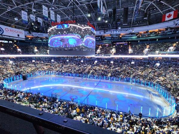 Front Row, Balcony - Minnesota Wild vs Vancouver Canucks 1