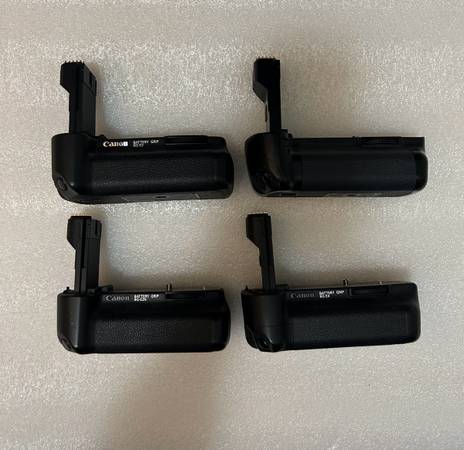 (4) Genuine Canon EOS Vertical Battery Grips - $1 (San Jose)63471479360641123