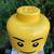 Jumbo Lego Boy Head Storage Container Stackable Yellow 2013 4 thumbnail