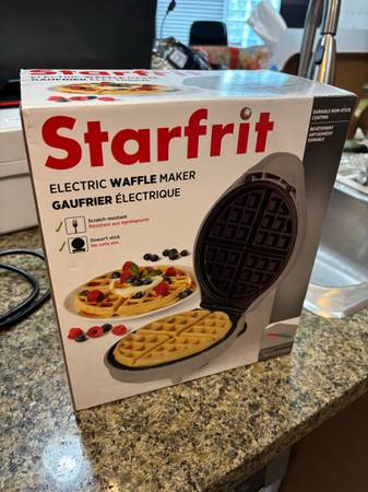 Electric waffle maker 7” 1
