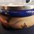 Antique Middle Eastern Scene Porcelain Bowl Metal Rim 4 thumbnail