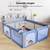 Baby Playpen for Babies and Toddlers, 71 x 59 inch Playpen with Mat, U 9 thumbnail