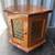Vintage Mid-Century Hexagon Table – Bubble Glass, Solid Wood 1 thumbnail