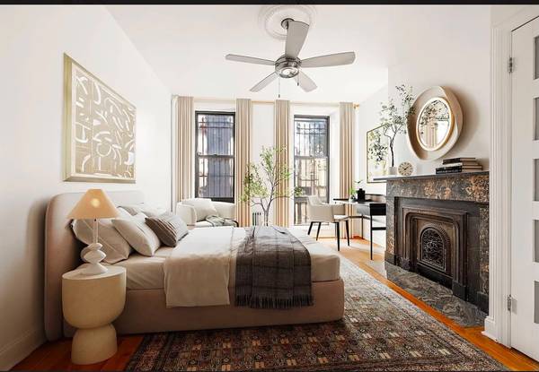 Charming 2BR with High Ceilings & Decorative Fireplaces 1