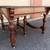 Antique Dining Table - Leaves, Ornate Woodwork, Porcelain Casters 10 thumbnail