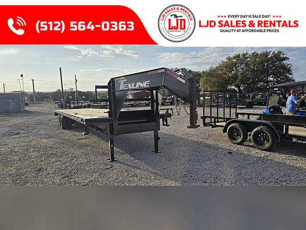 2024 Texline - Gooseneck 40 Flatbed/Deckover Trailer  - Dually 1