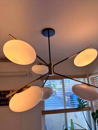 West Elm Champignon 6-Light Chandelier (38") 1