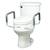 NEW Carex raised toilet seat 3.5" elevated riser with side arm handles 21 thumbnail