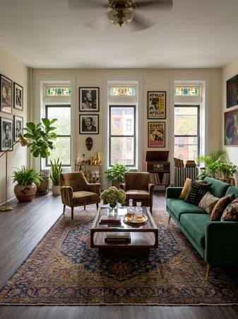 MASSIVE LOFTY HARLEM ANTIQUE STAINED GLASS RENOVATED OVER 1000 SQ FEET 1