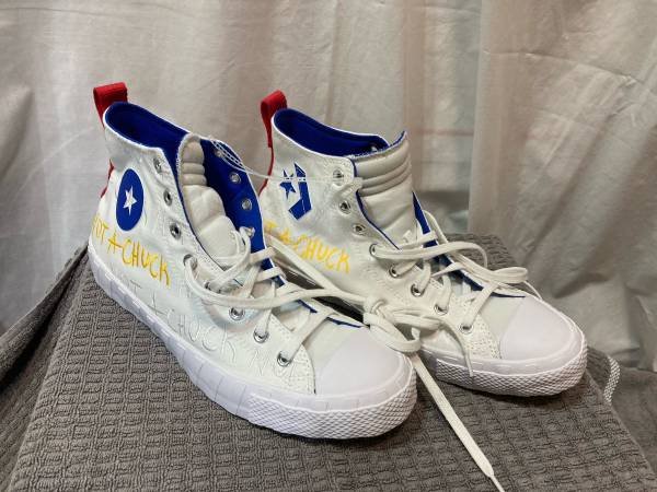 New without Box, CONVERSE “Not A Chuck” CANVAS HIGH TOPS, Size: 10.5 1