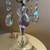 Perfect condition vintage crystal tall table lamp with shade -$30 each 9 thumbnail