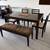 Dining table, 4 chairs, and bench 2 thumbnail