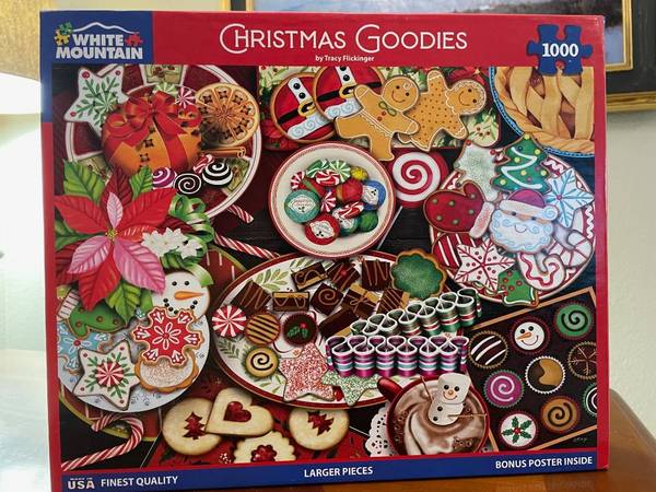"Christmas Goodies" White Mountain 1000 Piece Puzzle 1