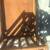 Vintage BoHo burned bamboo + wicker lap / bed tray A107 10 thumbnail