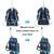 Tilami Rolling Backpack 19 inch with Lunch Bag Wheeled Laptop Backpack 6 thumbnail