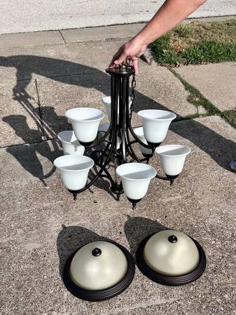 Light fixture bundle of 3 1