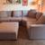 Macy’s Devon Heather Sectional + Ottoman - Excellent Condition 3 thumbnail