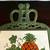 Vintage FM Japan Green Cast Iron & Tile Trivet w/Magnet Fruit Scene Used 2 thumbnail