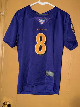 Nike NFL Baltimore Ravens Lamar Jackson Football Jersey Size Youth Size Large 1