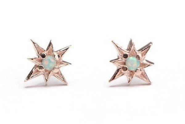 Starburst Opal Ear Studs 1