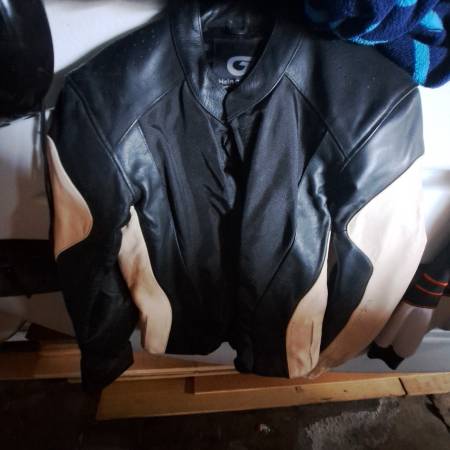 Leather motorcycle jacket 1