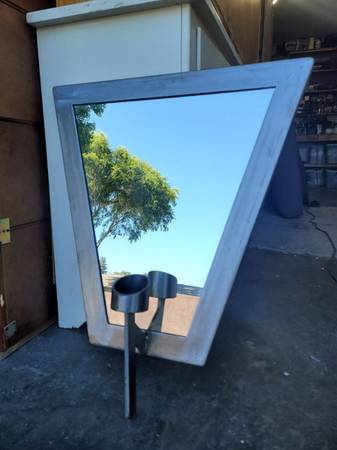 Custom mirror with a candle holder 1