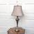 Black marble base vintage table top lamp 29” tall, 7 “ diameter 1 thumbnail